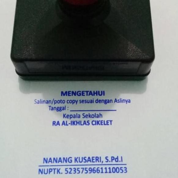 

Stempel Warna Mengetahui/Mengesahkan