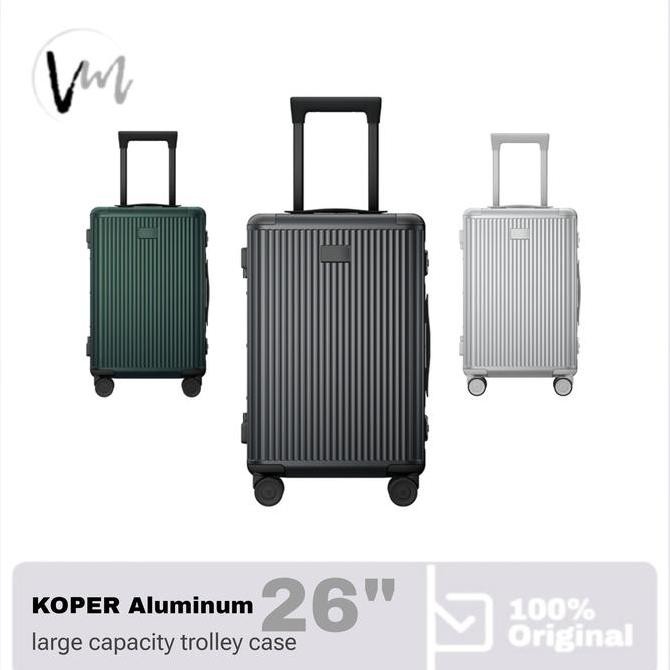 TERMURAH - Xiaomi MiJia Koper 26" Aluminum Frame Carrying Case with TSA Customs Lock 26 inch Luggage