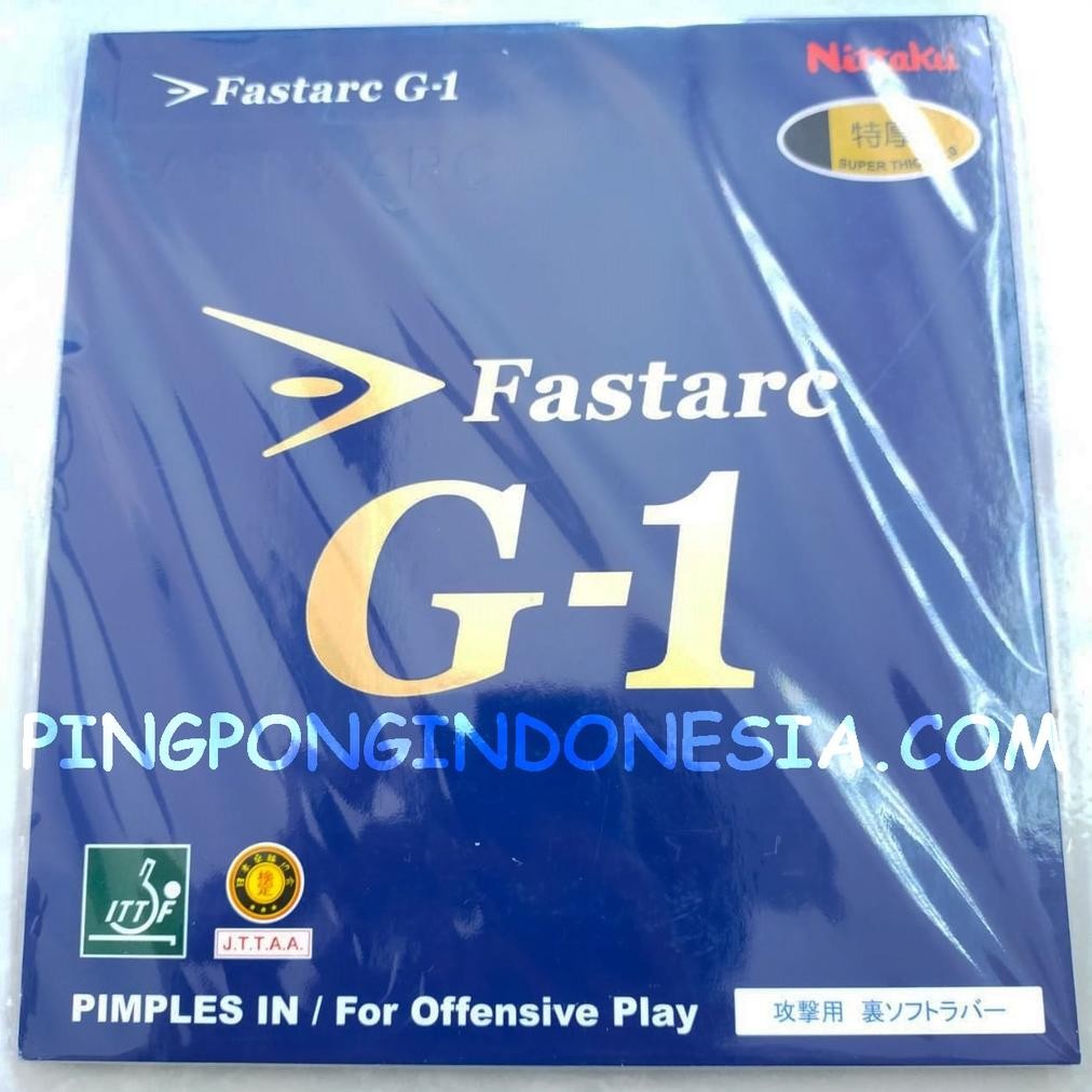 Nittaku FastArc G1 - Rubber Karet Pingpong Fast Arc G-1 Bet Tenis Meja Nugi