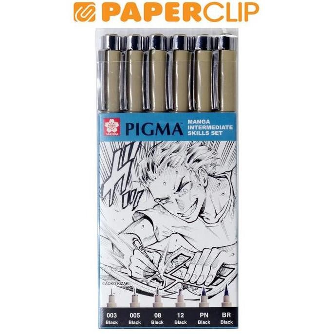 

BALLPOINT SAKURA PIGMA MANGA XSDK-M6B SET 6