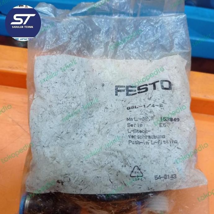 FITTING PNEUMATIC FESTO QSL -1/4-8 ASLI