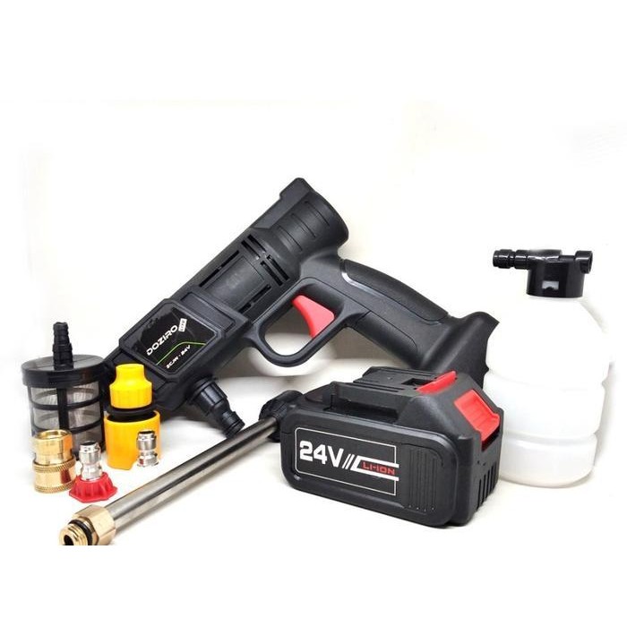 Mollar Hpw 24V Cordless Jet Cleaner Mesin Cuci Motor Mobil Ac Baterai Original Dan Terpercaya