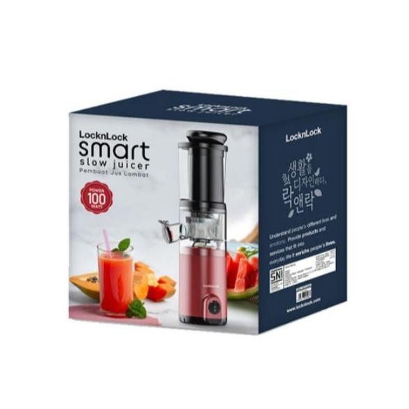 Locknlock Ejj143Red Slow Juicer 100 Watt Tanpa Ampas Ejj 143 Red