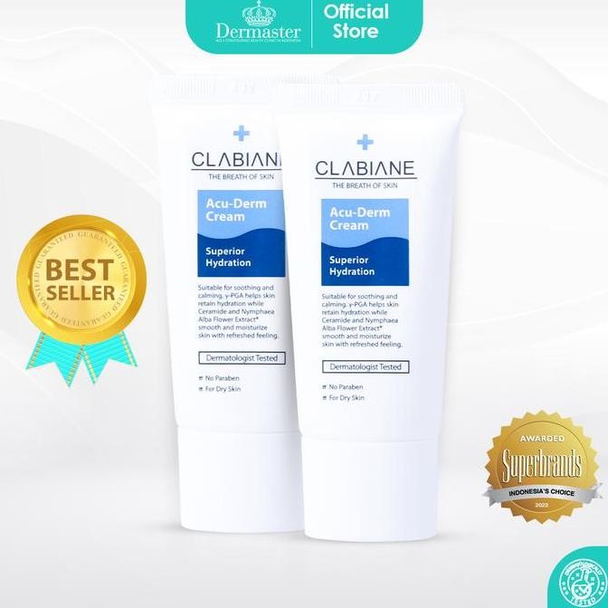 BEBAS ONGKIR - Dermaster Clabiane Acu-Derm Cream (2 Pcs)