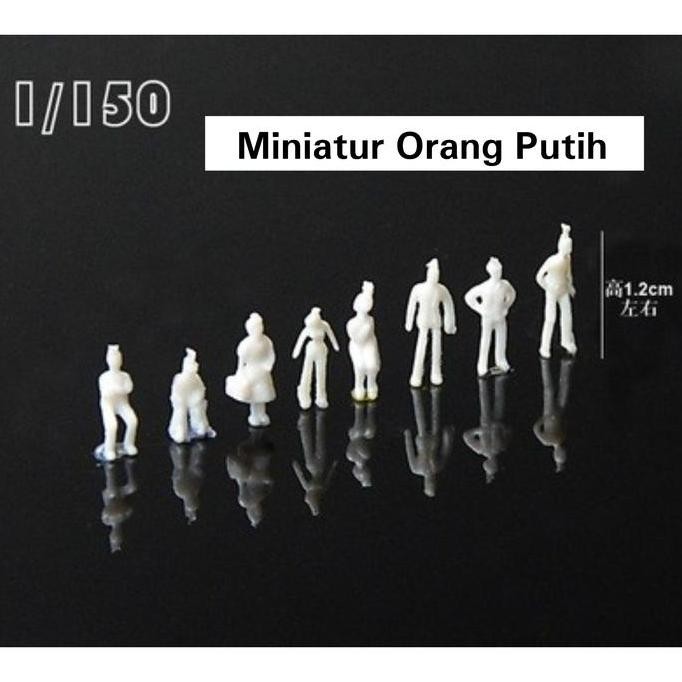 .........] Miniatur Orang Putih 1:150 , Maket Orang Monokrom