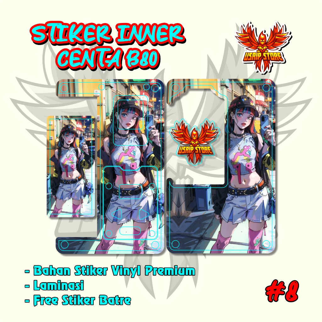 

Premium Cut - 1 B80 08 Garskin Stiker / Case Custom Terlaris 2PCS/ Fullbody