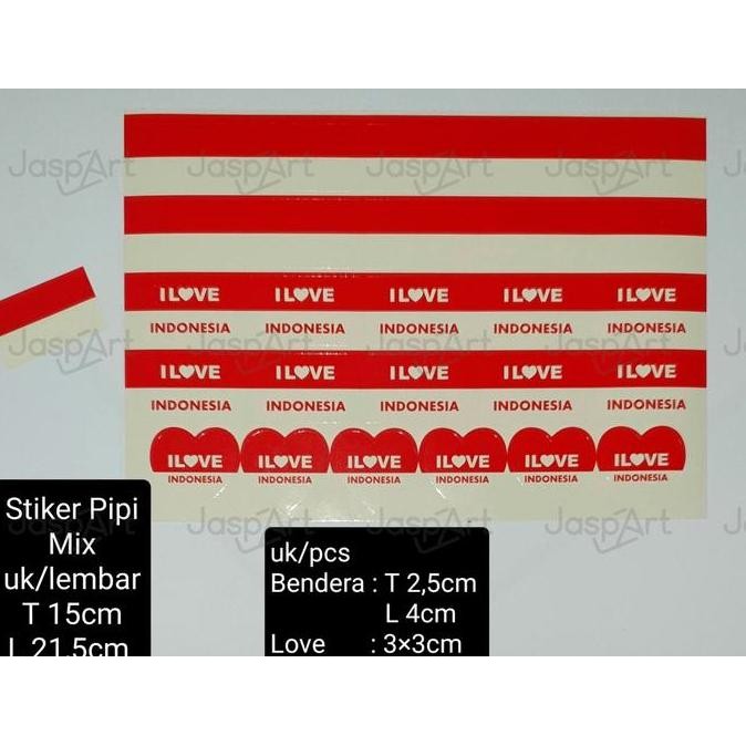 

Ready...Ready...Ready...] TERMURAH!! STICKER BENDERA MERAH PUTIH PIPI KEMERDEKAAN 17 AGUSTUS STICKER HUT RI ISI 26