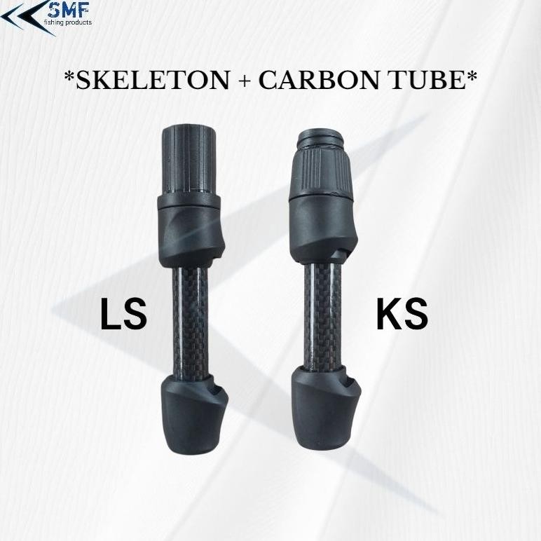 Reel seat skeleton size 16 + carbon tube / custom joran micro Nugi
