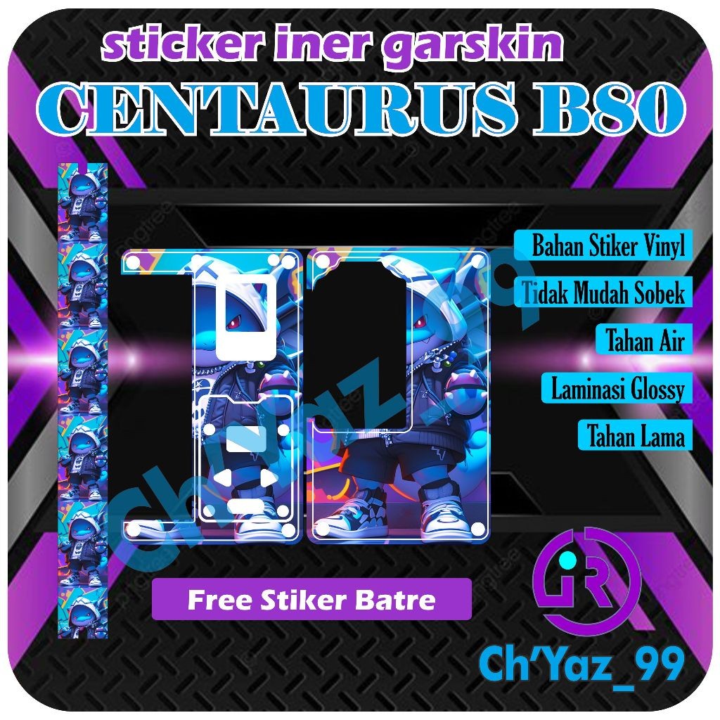 

Premium Cut - Chyaz99 B80 Iner Glossy Laminasi 27 Garskin Stiker / Case Custom Terlaris 2PCS/ Fullbody