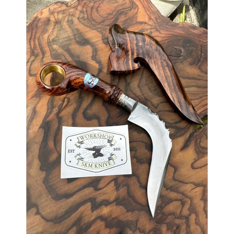 Kerambit Minang Bajaper Classic Kayu Senokling Nugi