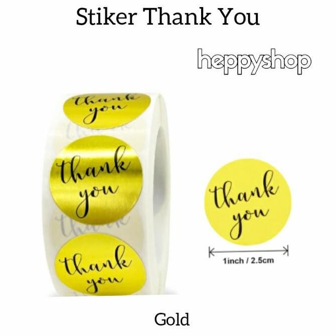 

><><><] Stiker Thank You Stickers Round Label