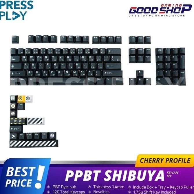TERLARIS - PPBT SHIBUYA PBT Dye Sub Keycap Set Japanese Root by Press Play