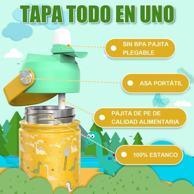 PASHLINC TUMBLER ANAK SEDOTAN350mI BAJA 304 FOOD GRADE TAHAN 24 JAMANTI TUMPAH GRATIS ONGKIR Randoml