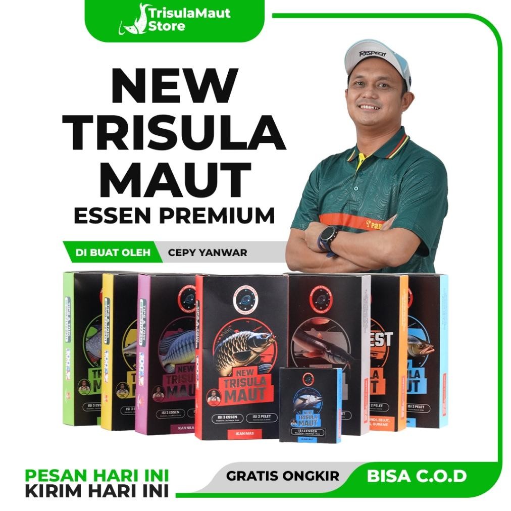 New Trisula Maut Essen Harian Juara Pancing Terbaik Ikan Mas Lomba Nila Liar Lele Babon Patin Laut N