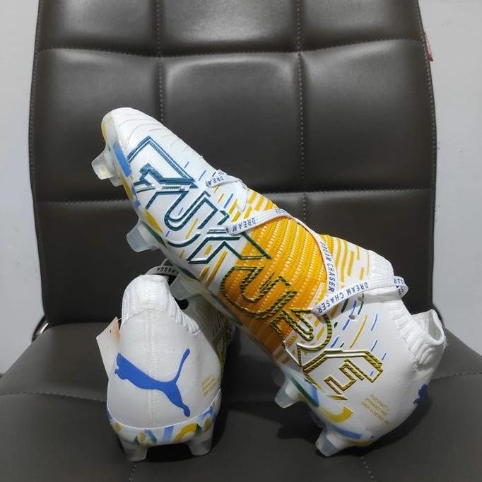 Sepatu Bola Puma Future Z White Yellow 1.1 FG - Sepatu Neymar soccer Terlaris