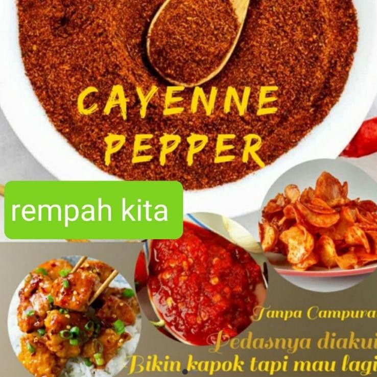 

Cayenne Pepper Powdercabe Rawit Bubuk 1Grgr Pedas