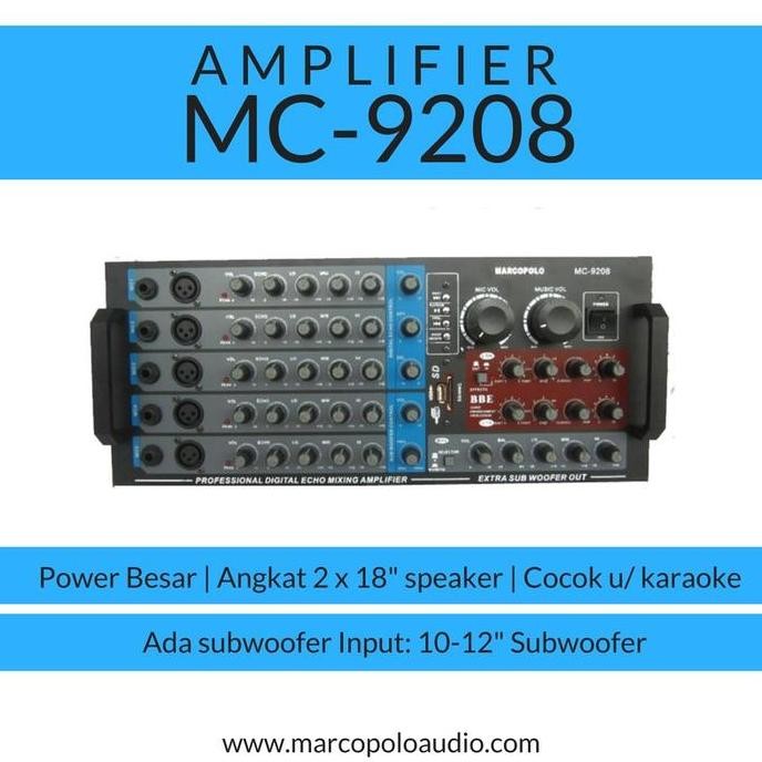 Promo Power mixer 5 channel marcopolo mc 9208 COD