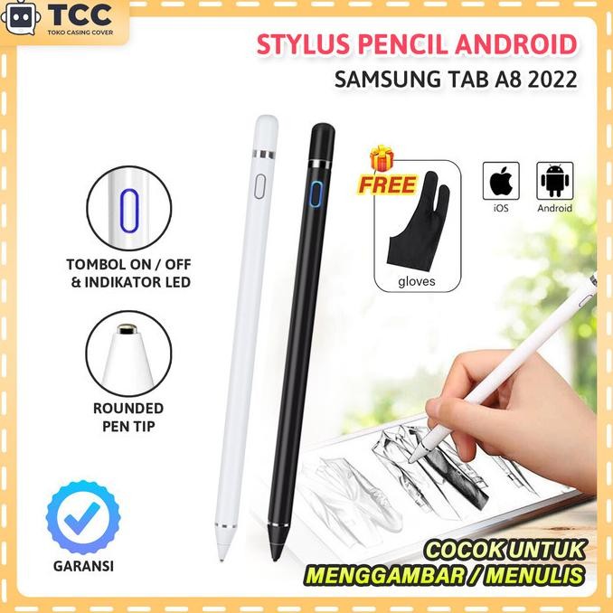 Promo Pencil For Samsung Galaxy Tab A8 2022 Stylus Pen Android Universal - Hitam Prermium