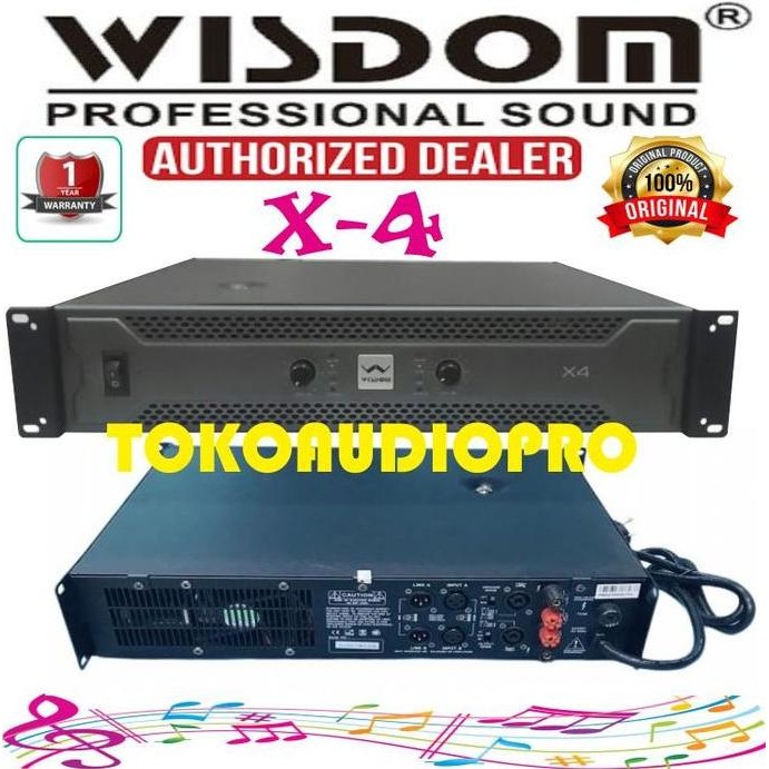 Promo Wisdom X4 x-4 x 4 power amplifier COD