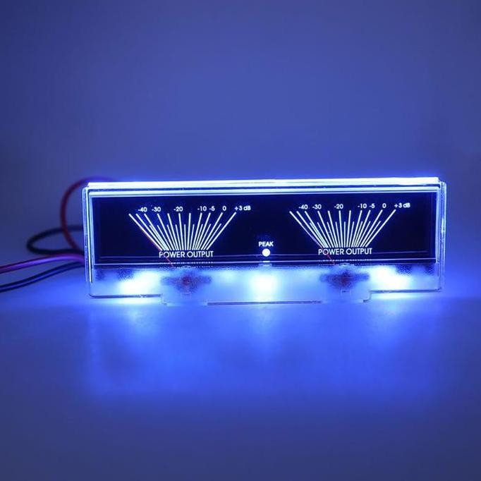 Promo [TERLARIS] Power Amplifier Panel Dual Analog VU Meter Audio Level dB COD