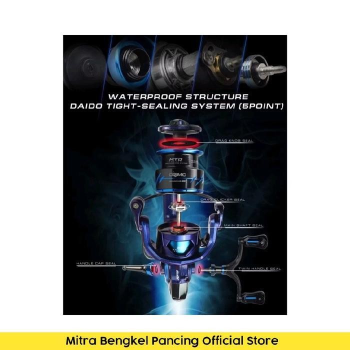 FT Reel Daido Cosmic 1000 - 3000 Salt Water Spinning Reel Pancing Original