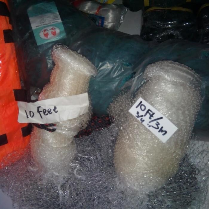 FT jala ikan 3/4 lempar senar 0.25 (10fit) 3meter