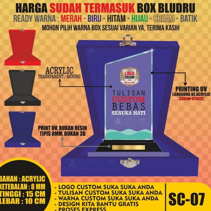 Baru PLAKAT, PLAKAT AKRILIK, PLAKAT ACRYLIC, VANDEL UK. 15x10 + BOX SC-07