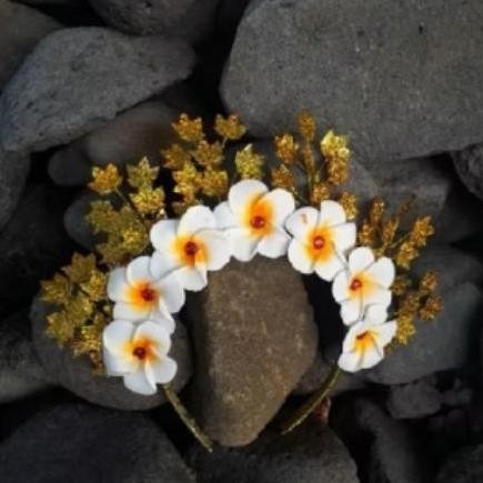 new Mahkota Hiasan Kepala Bunga Kamboja/ Hiasan Kepala Khas Bali