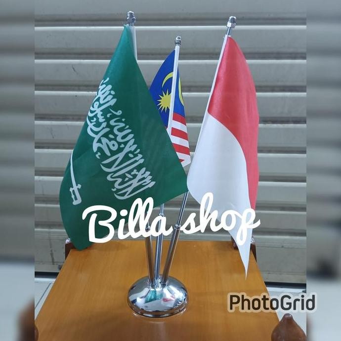 

ready !!! Tiang Stenlis Meja 3 tiang + bendera