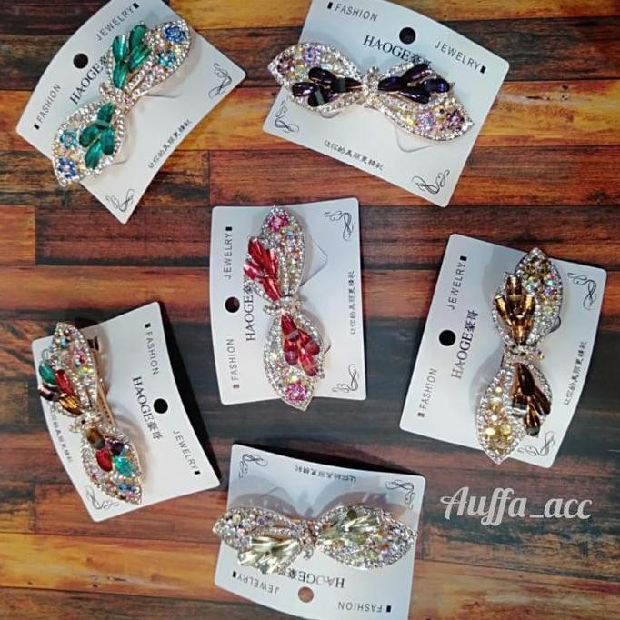 new Jepit Rambut Dewasa Otomatis Mata Mewah Jepitan