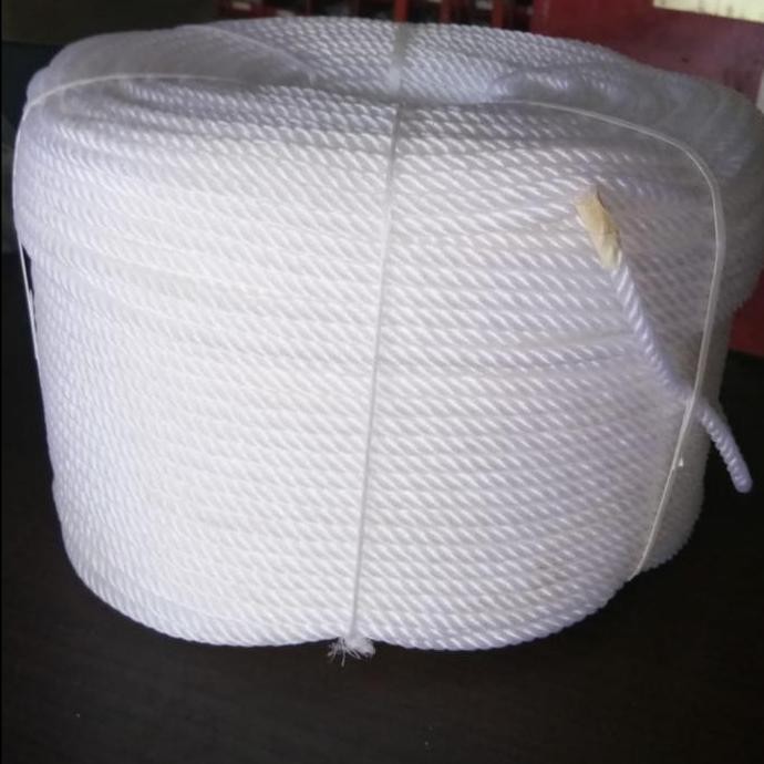TALI PLASTIK ROLL UNTUK TIANG BENDERA 6 MM PUTIH murah