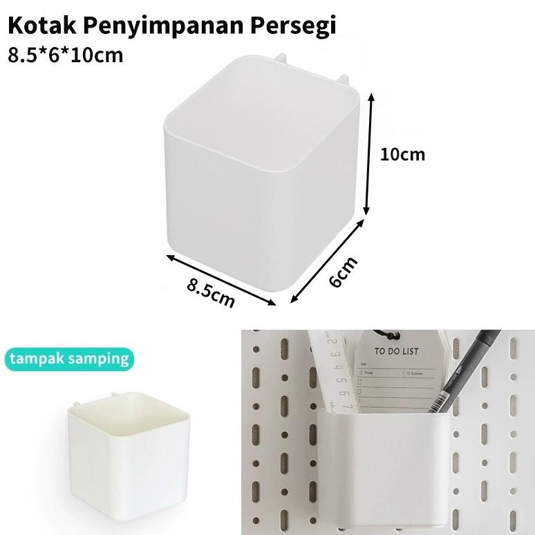 Damaindah Rak Dinding Tempel Pegboard /Rak Dinding Organizer Tanpa PakuPapan Lubang / Rak Penyimpana