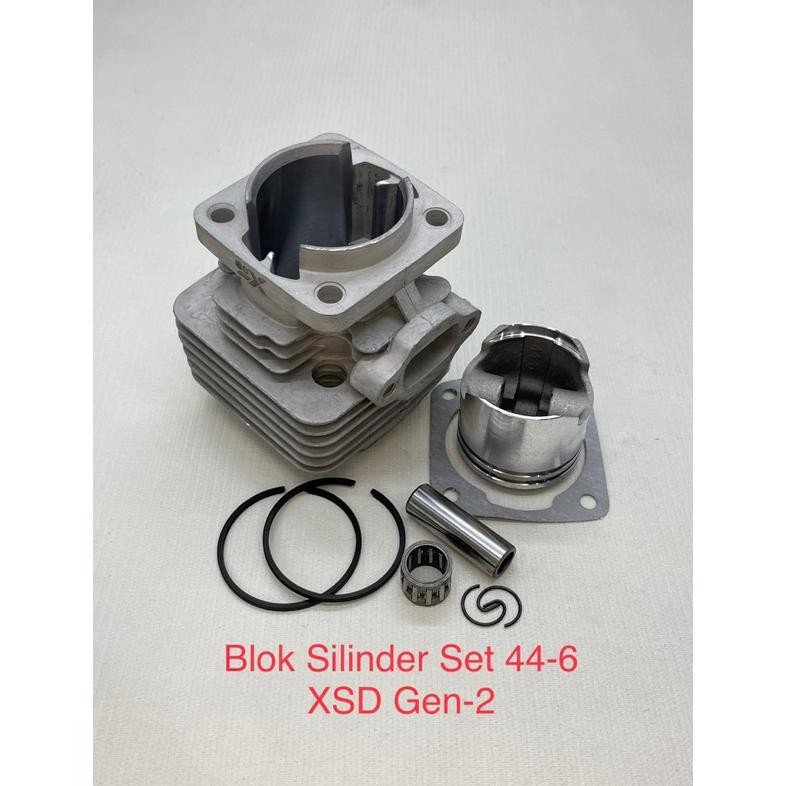 Blok Seher Piston SET 44 - 6 ( 44mm ) XSD Gen 2 | Mini Trail - Mini gp - Mini ATV 50cc 2Tak mesin Ta