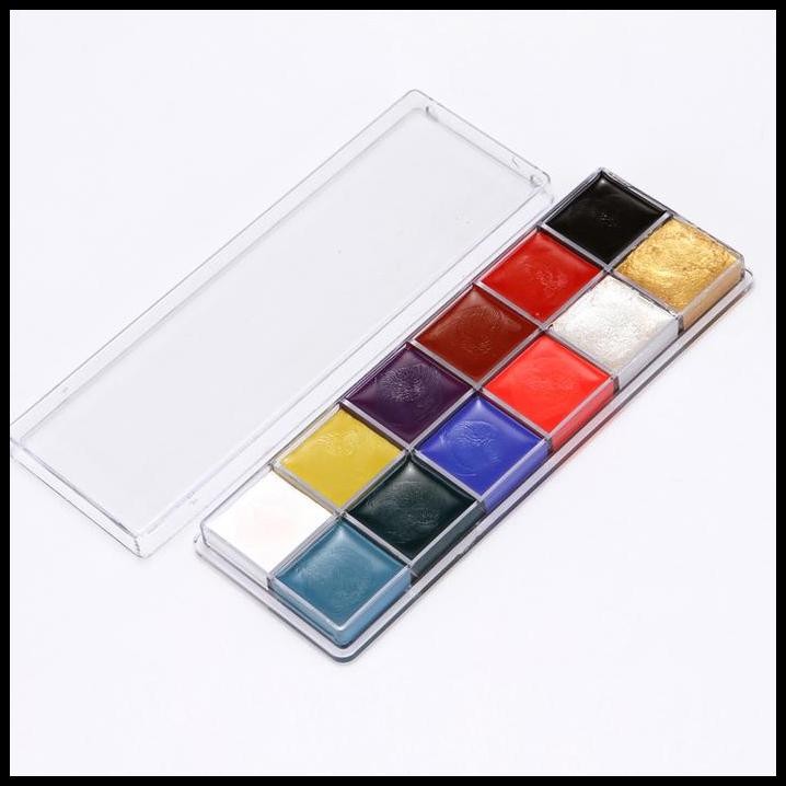 

12FP palet 12 warna face body paint painting makeup oil special effect