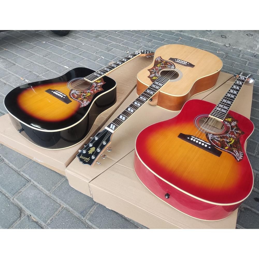 Terlaris Gitar Akustik Elektrik Gibson Hummingbird Full Spek