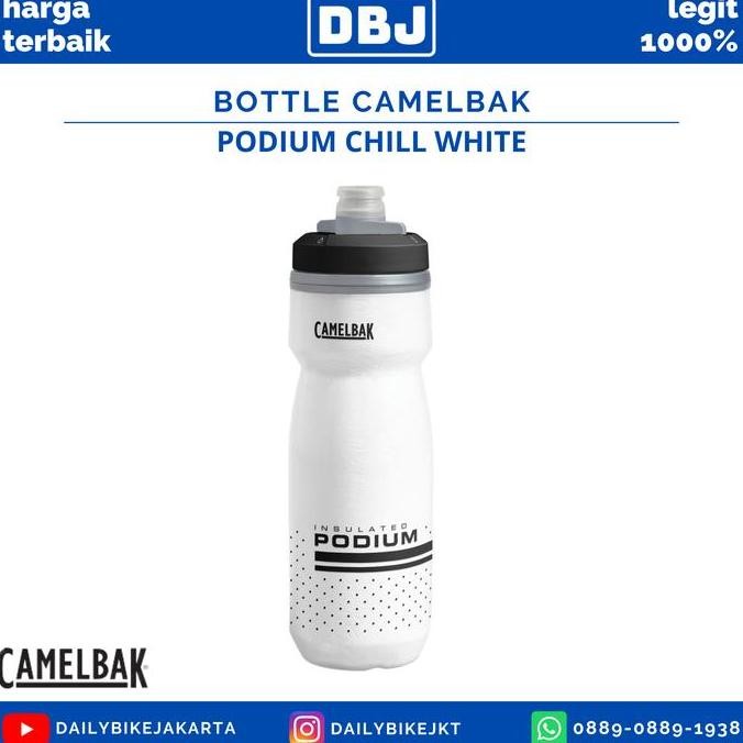 ready BOTTLE SEPEDA PODIUM CHILL BOTOL MINUM BIDON WHITE