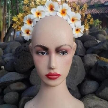 Mahkota Hiasan Kepala Bunga Kamboja/ Hiasan Kepala Khas Bali murah