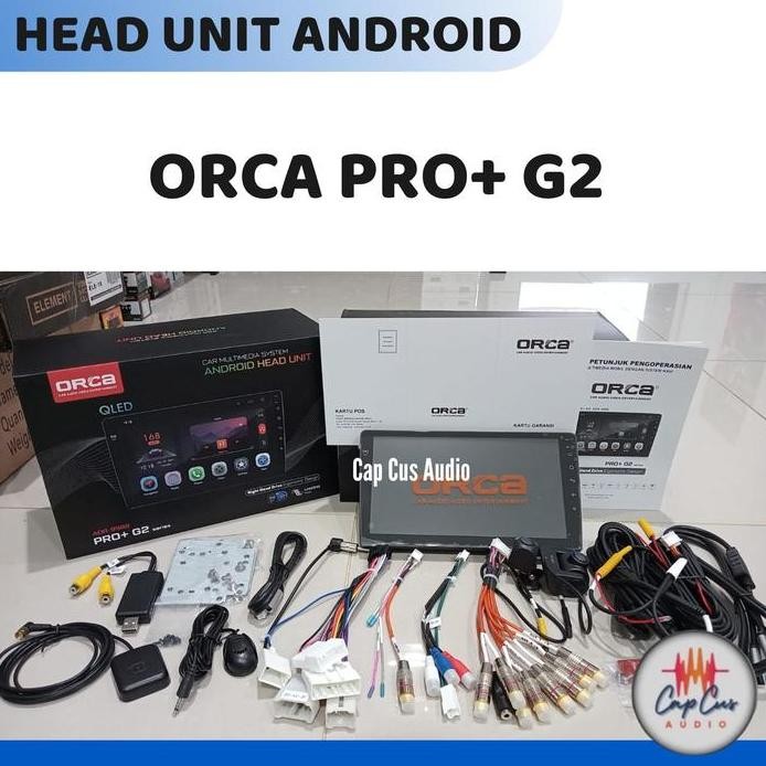 HEAD UNIT ANDROID 7/9/10 INCH - ORCA ADR 9988 PRO+ G2 / HEAD UNIT ORCA