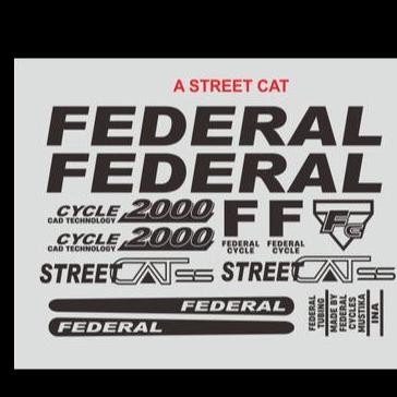 ready cutting sticker sepeda federal streetcat