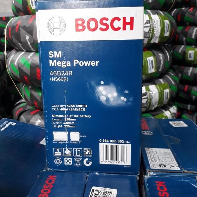 aki/accu mobil ns60r bosch aki/accu kering 42ah baterai aki mobil murah