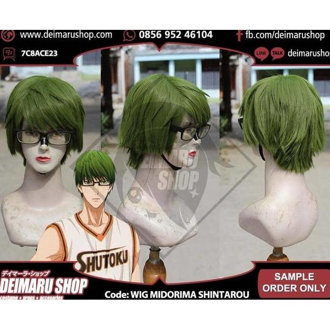 Rambut kostum Wig Midorima Shintaro murah