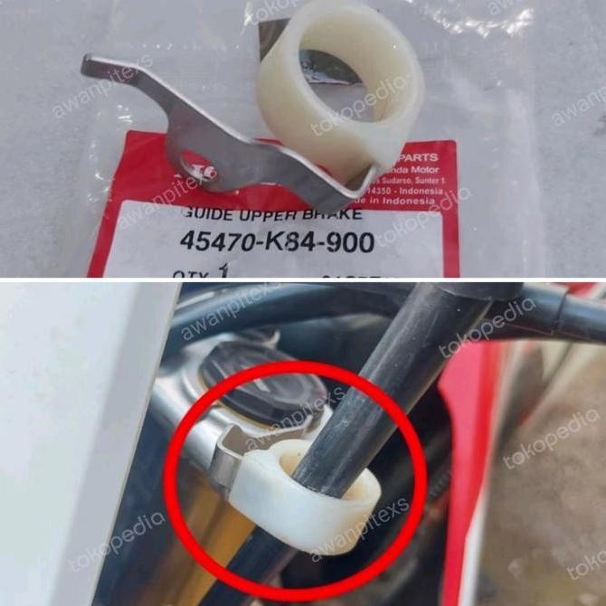 klem selang rem depan crf150 bagian atas