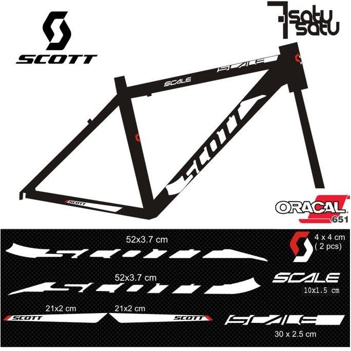 ready Stiker Sepeda Striping Scott Scale