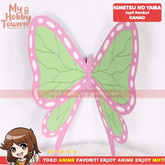 Jepit Rambut Kanao Tsuyuri Kostum Cosplay Property Kimetsu no Yaiba murah