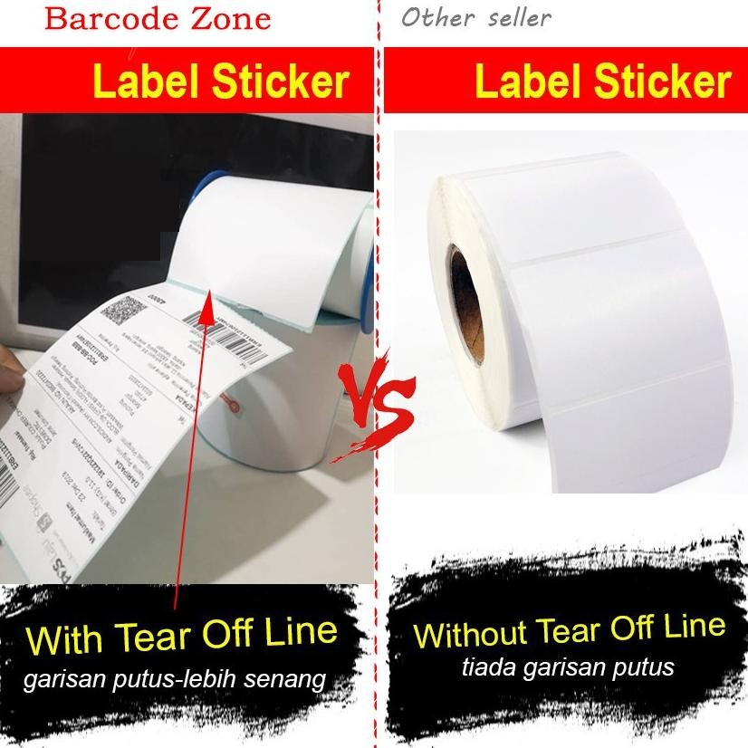 

Recomend LABEL STICKER THERMAL BARCODE 100x150mm (10x15cm 300Pcs Core 1") MURAH A6, 4" x 6