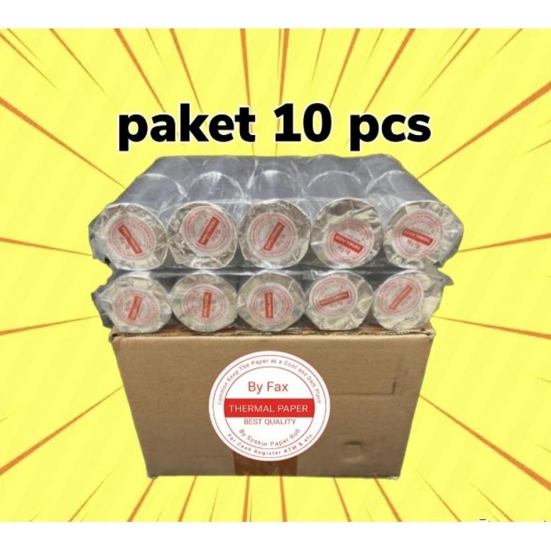 

Baru Kertas kasir thermal edc bluetooth 58x40 paket 10 Roll
