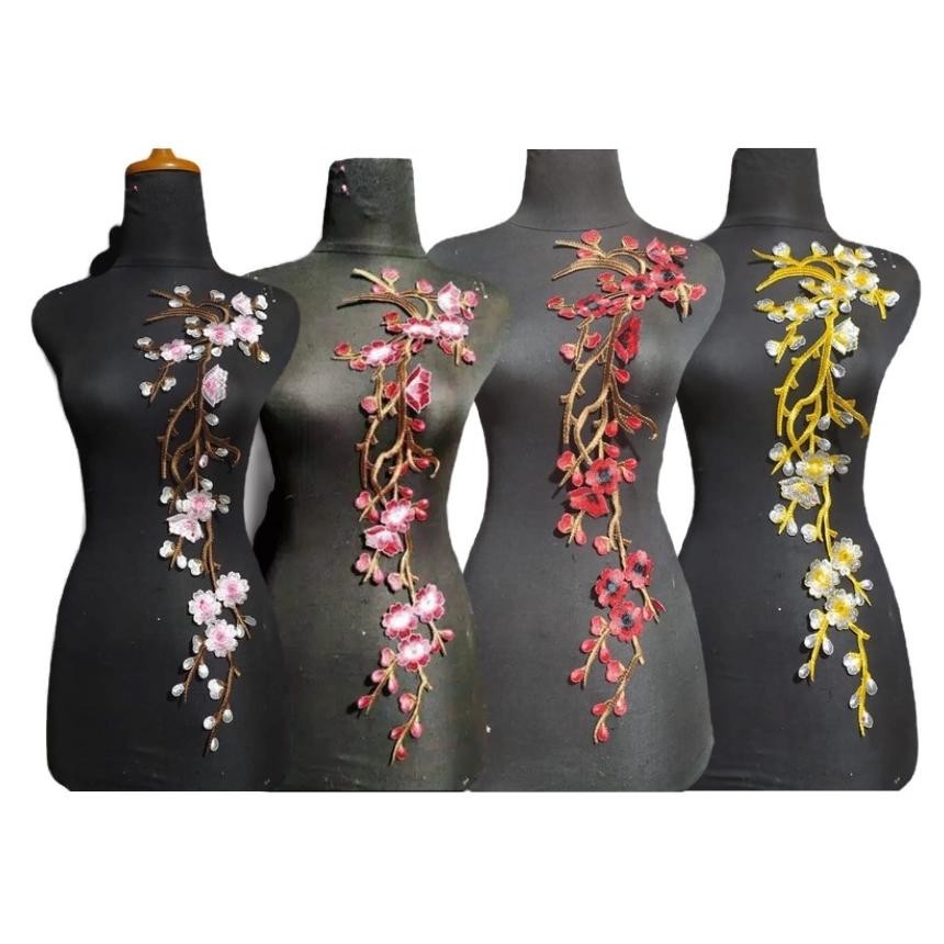 Kekinian - Renda bordir bunga sakura 