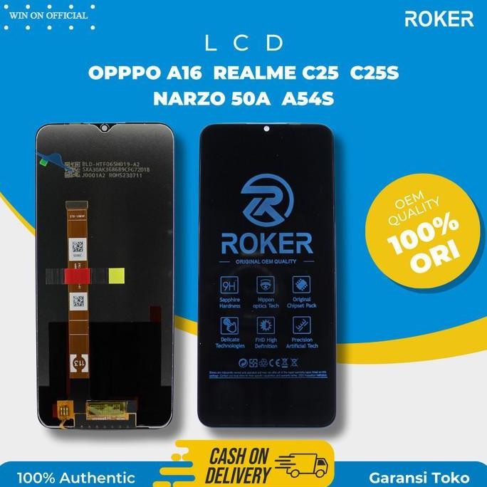 TERBARU - WIN ON - LCD TOUCHSCREEN OPPO A16 A16S A54S - REALME C25S C25 RMX3191 RMX3193 ORIGINAL ROK