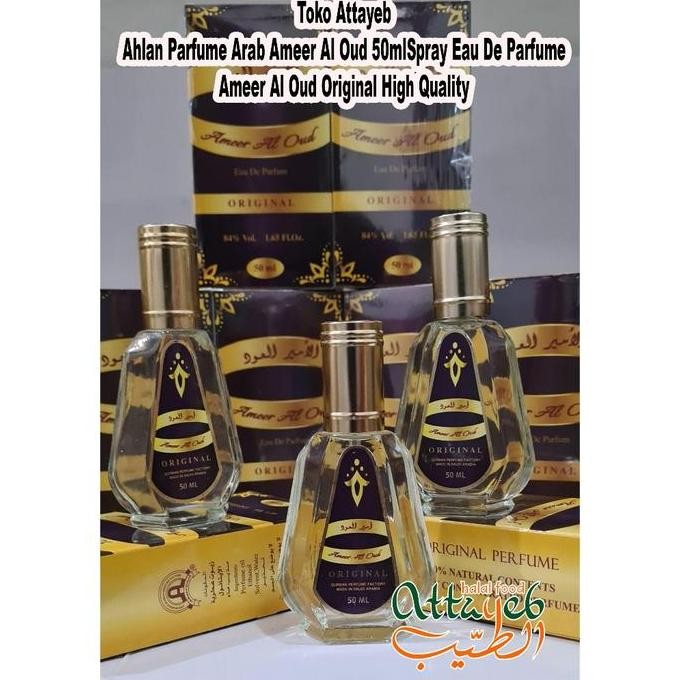 Ahlan Perfum Arab Ameer Al Oud 50Ml Spray Eau De Original High Quality