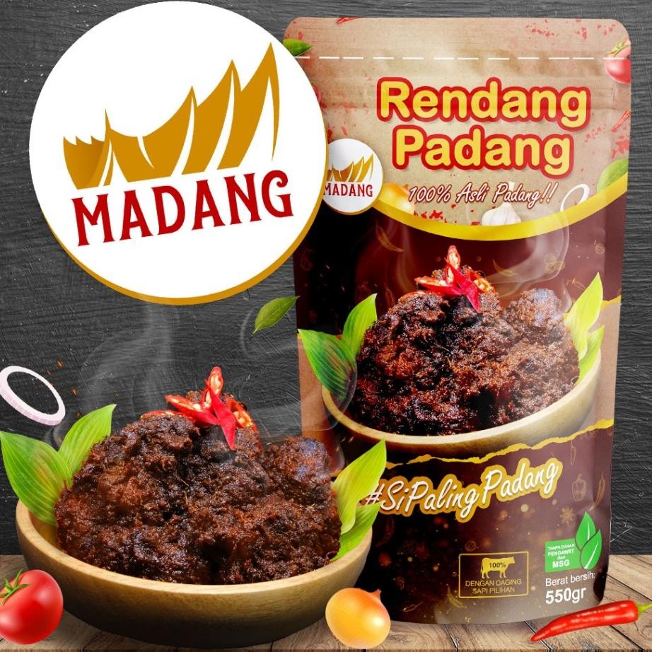 

Rendang Daging Sapi Khas Padang Rendang Padang Bumbu Hitam 550Gr